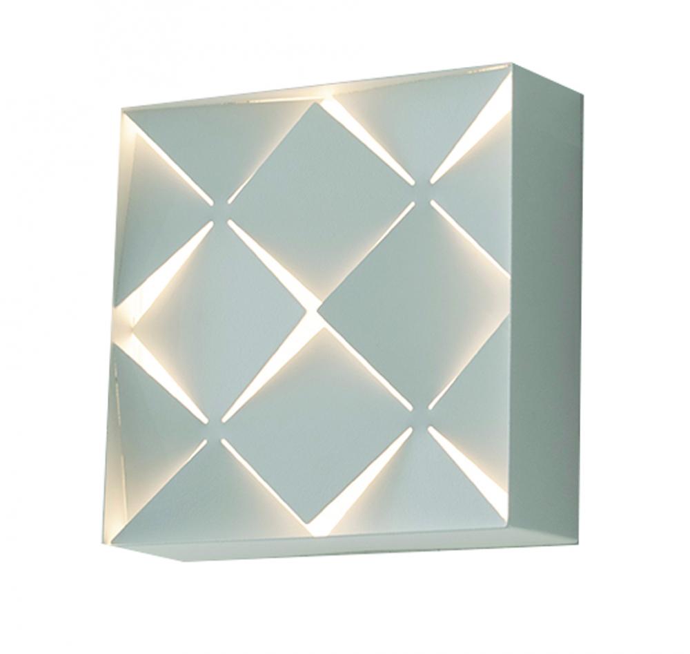 Commons - LED Sconce - White Finish - White Steel Shade