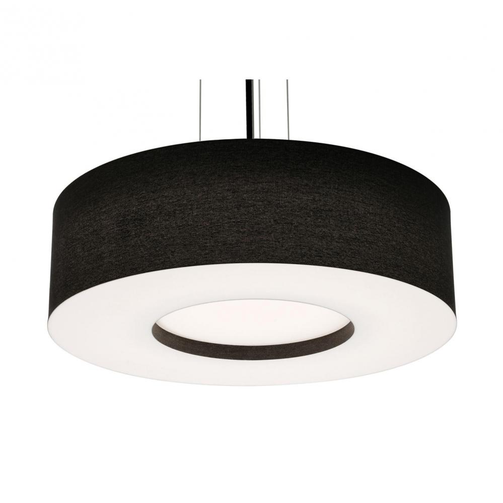 Montclair 24'' Med Base Pendant,BK w/ BK