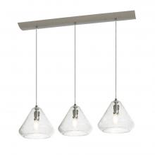 AFX Lighting, Inc. AGP10MBSNCCLNR3 - Armitage 3 Light Linear Pendant