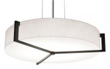 AFX Lighting, Inc. APP1214LAJUDES-LW - Apex 14'' LED Pendant - Espresso Finish - Linen White Shade