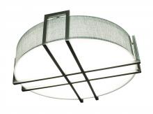 AFX Lighting, Inc. LBTF2032LAJUDSNGY - Lambert - LED 20'' - Flush Mount - Satin Nickel Finish - White Acrylic Shade