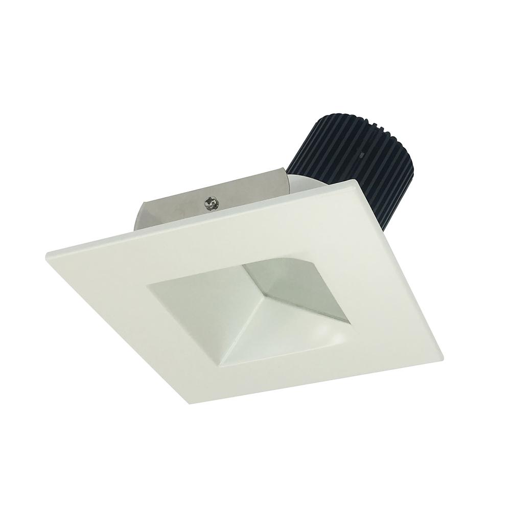 4" Iolite LED Square Wall Wash, 1000lm / 14W, 3000K, White Reflector / White Flange