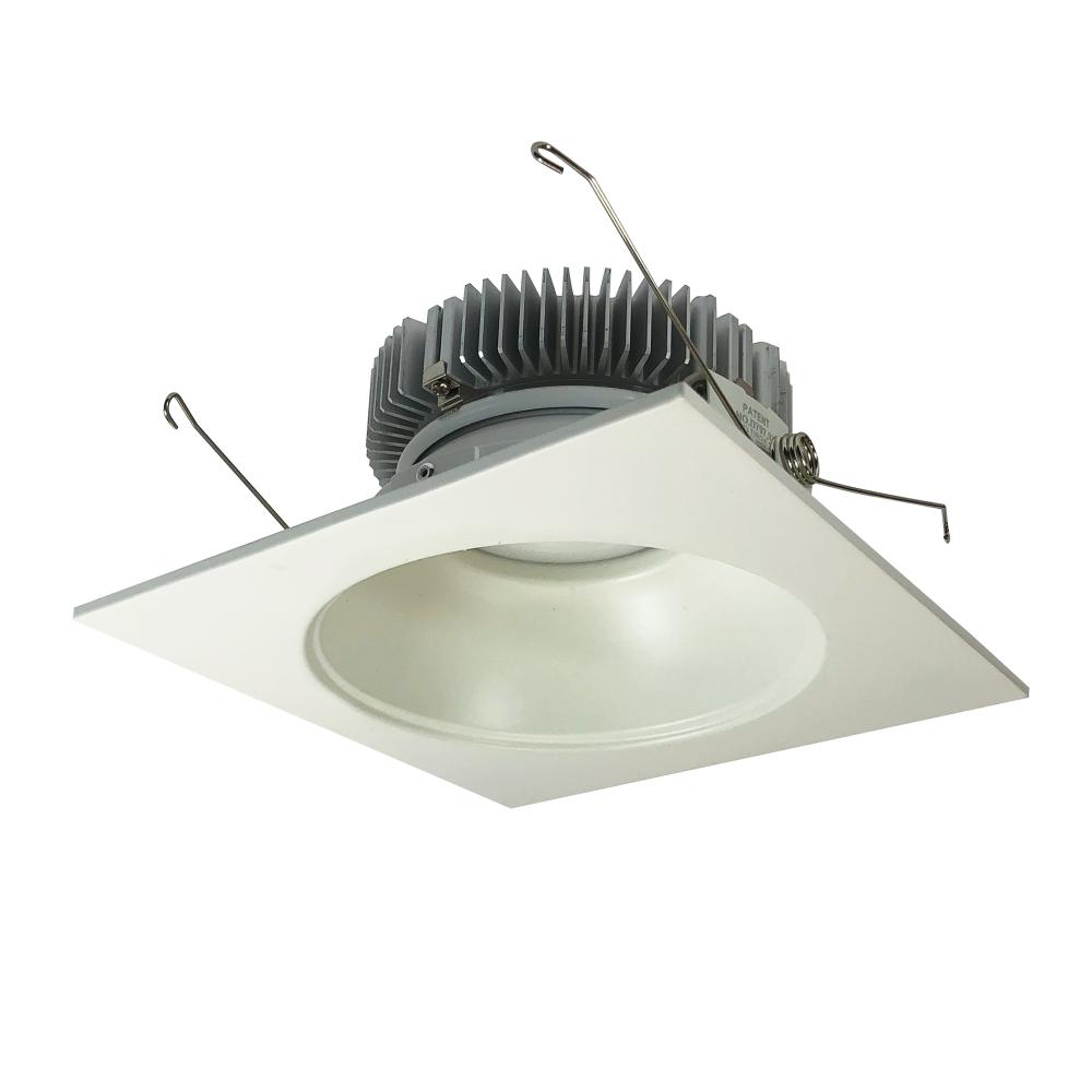 6" Cobalt Dedicated High Lumen Square/Round, 1500lm, 3000K, Matte Powder White Reflector / Matte