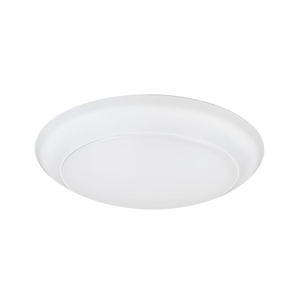 6" AC Opal LED Surface Mount, 1100lm / 16.5W, 5000K, White finish