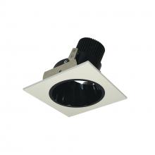 Nora NIO-4SD50XBW/10 - 4" Iolite LED Square Adjustable Reflector with Round Aperture, 1000lm / 14W, 5000K, Black