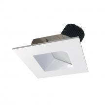 Nora NIO-4SW30XMPW/10 - 4" Iolite LED Square Wall Wash, 1000lm / 14W, 3000K, Matte Powder White Reflector / Matte Powder