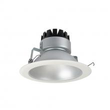 Nora NRM3-61L235FHZW - 6" Marquise III Round Open Reflector, 1500lm, 3500K, Flood Optic, Haze Reflector/White Flange