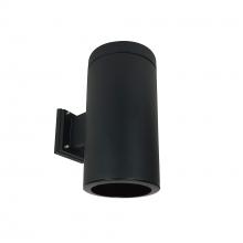 Nora NYLI-6WI1BBB - 6" Cylinder, Black, Wall Mount, Incandescent, Refl., Black