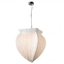 PLC Lighting 73034 WHITE - 1 Light Pendant Bombay Collection 73034 WHITE/PC