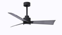 Matthews Fan Company AKLK-BK-BW-42 - Alessandra 3-blade transitional ceiling fan in matte black finish with Barn Wood blades. Optimized