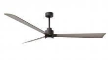 Matthews Fan Company AKLK-TB-GA-72 - Alessandra 3-blade transitional ceiling fan in textured bronze finish with gray ash blades. Optimi