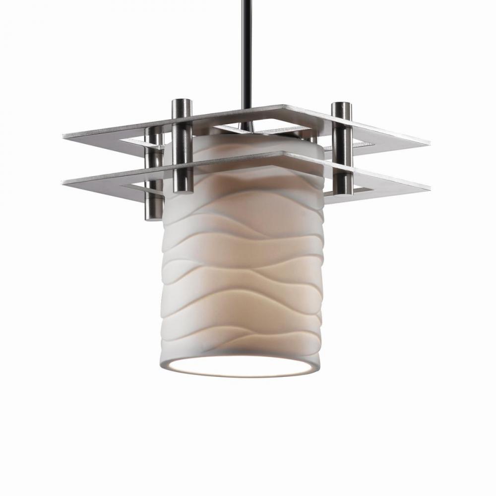 Metropolis 1-Light Small Pendant (2 Flat Bars)