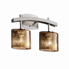 Justice Design Group FSN-8592-30-MROR-NCKL - Archway 2-Light Bath Bar