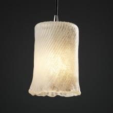 Justice Design Group GLA-8815-16-GLDC-NCKL-RIGID - Mini 1-Light Pendant