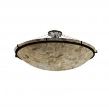 Justice Design Group ALR-9687-35-DBRZ-LED6-6000 - 48" LED Semi-Flush Bowl w/ Ring