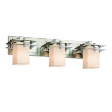 Justice Design Group CLD-8173-15-NCKL - Metropolis 3-Light Bath Bar