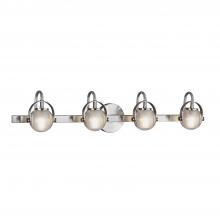 Justice Design Group FSN-8064-CLOP-NCKL - Conduit 4-Light Bath Bar