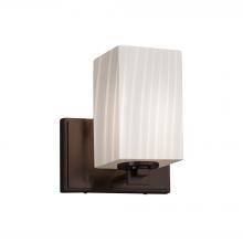 Justice Design Group FSN-8441-15-RBON-DBRZ - Era 1-Light Wall Sconce