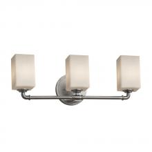 Justice Design Group FSN-8463-15-OPAL-NCKL - Bronx 3-Light Bath Bar