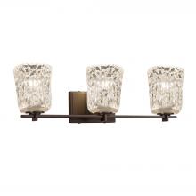 Justice Design Group GLA-8443-16-CLRT-DBRZ - Era 3-Light Bath Bar