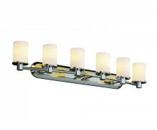 Justice Design Group FSN-8516-10-RBON-NCKL - Rondo 6-Light Bath Bar