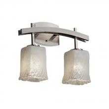 Justice Design Group GLA-8592-16-WHTW-MBLK - Archway 2-Light Bath Bar