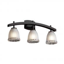 Justice Design Group GLA-8593-16-WTFR-NCKL - Archway 3-Light Bath Bar