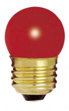 Satco Products Inc. S3611 - 7.5 Watt S11 Incandescent; Ceramic Red; 2500 Average rated hours; Medium base; 120 Volt