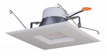 Satco Products Inc. S39770 - 11.5 watt LED Downlight Retrofit; 5-6 inch square shape; 2700K; 120 volt; White Finish