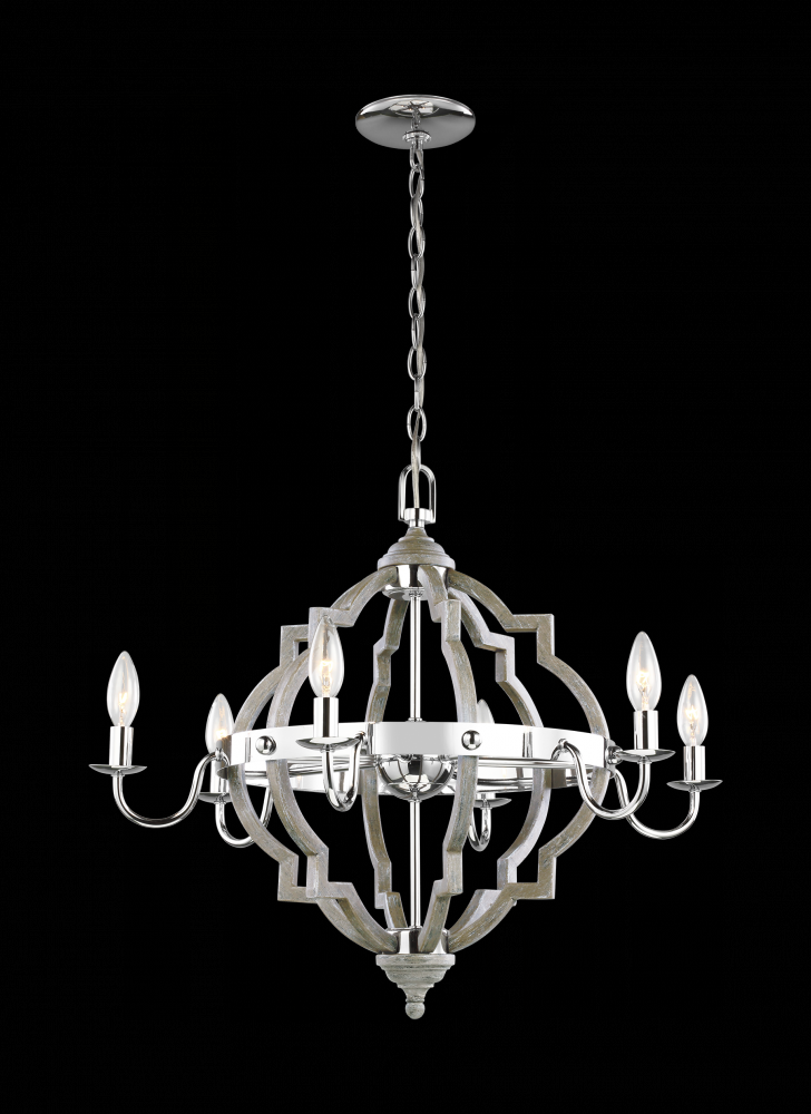 Six Light Chandelier