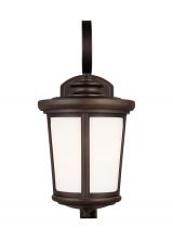 Generation Lighting 8619301EN3-71 - Eddington modern 1-light LED outdoor exterior medium wall lantern sconce in antique bronze finish wi