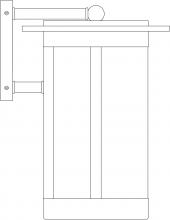 Arroyo Craftsman SAB-9AE-VP - 9" Santorini Wallmount