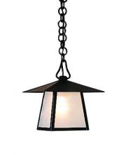 Arroyo Craftsman CH-8TCS-RC - 8" carmel pendant with t-bar overlay