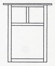 Arroyo Craftsman MW-15TCS-S - 15" mission flush wall mount with T-bar overlay