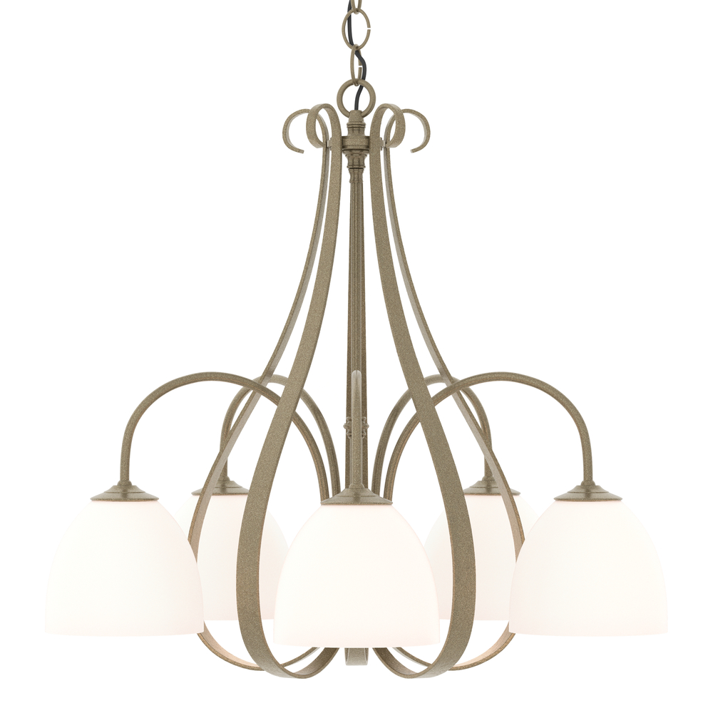 Sweeping Taper 5 Arm Chandelier