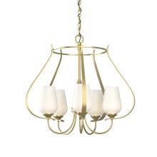 Hubbardton Forge 103045-SKT-86-GG0303 - Flora 5 Arm Chandelier