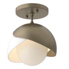 Hubbardton Forge 121377-SKT-84-02-GG0711 - Brooklyn 1-Light Double Shade Semi-Flush