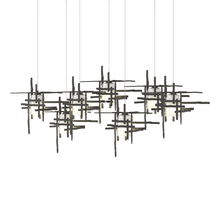 Hubbardton Forge 131096-SKT-LONG-20-YC0305 - Tura 7-Light Frosted Glass Pendant