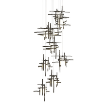 Hubbardton Forge 131109-SKT-LONG-07-YC0305 - Tura 9-Light Frosted Glass Pendant