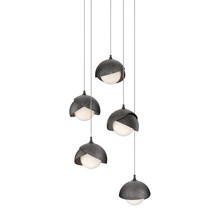 Hubbardton Forge 131125-SKT-LONG-14-89-GG0711 - Brooklyn 5-Light Double Shade Pendant