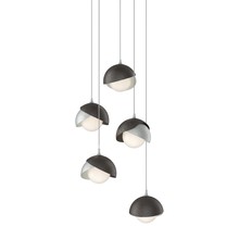 Hubbardton Forge 131125-SKT-LONG-82-14-GG0711 - Brooklyn 5-Light Double Shade Pendant