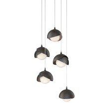 Hubbardton Forge 131125-SKT-LONG-89-14-GG0711 - Brooklyn 5-Light Double Shade Pendant