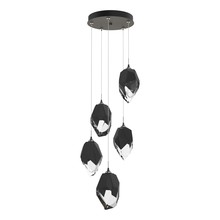 Hubbardton Forge 131138-SKT-LONG-20-BP0755 - Chrysalis 5-Light Large Crystal Pendant