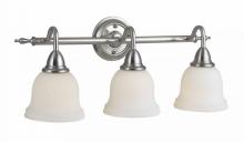 World Imports WI838302 - 3-Light Satin Nickel Bronze Bath Bar Light