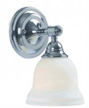 World Imports WI343108 - 1-Light Ava Chrome Bath Sconce with Glass Shade