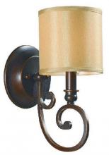 World Imports WI351129 - Rue Maison 1-Light Euro Bronze Sconce with Shade